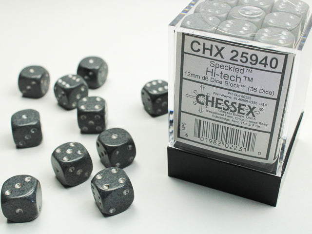 CHX 25940 Speckled Hi-Tech (12mm D6 36-Dice Set)