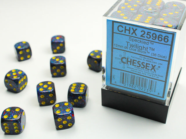 CHX 25966 Speckled Twilight (12mm D6 36-Dice Set)