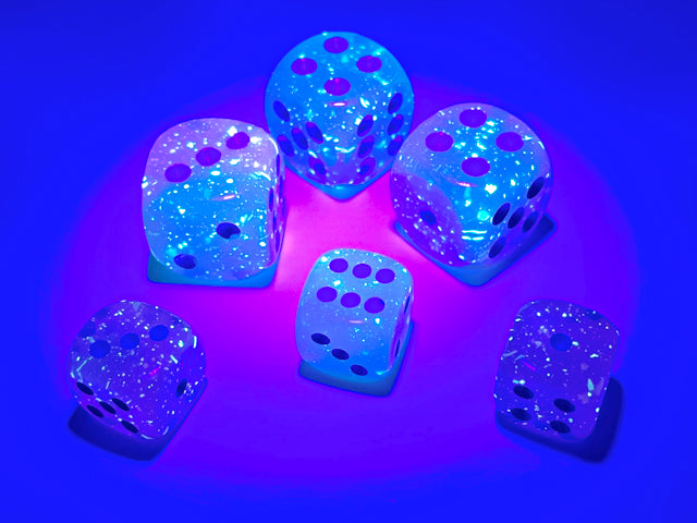 CHX 26864 Gemini Gel Green-Pink/blue Luminary (12mm D6 36-Dice Set)