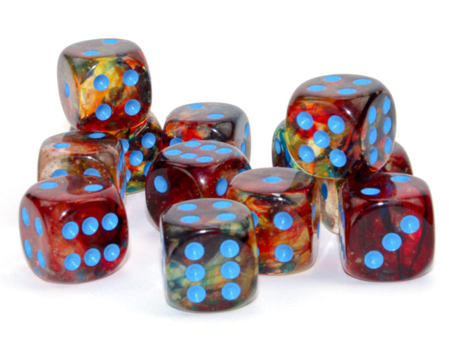 CHX 27759 Nebula Primary/blue Luminary (16mm D6 12-Dice Set)