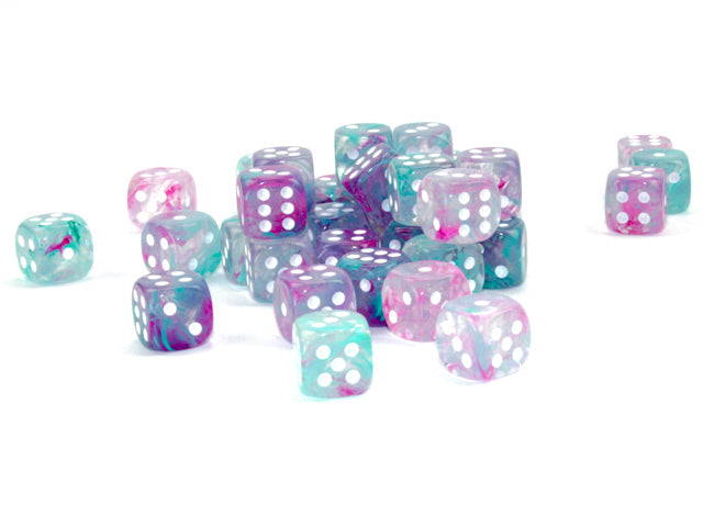 CHX 27945 Nebula Wisteria/white Luminary (12mm D6 36-Dice Set)