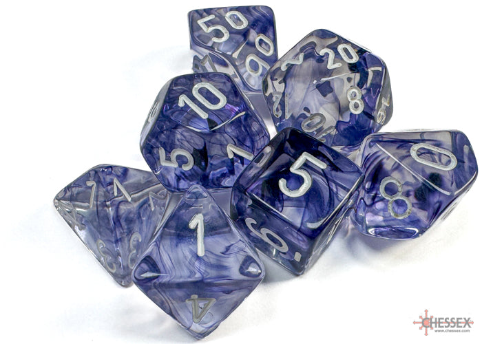 CHX 27408 Nebula Black/white Polyhedral 7-Die Set