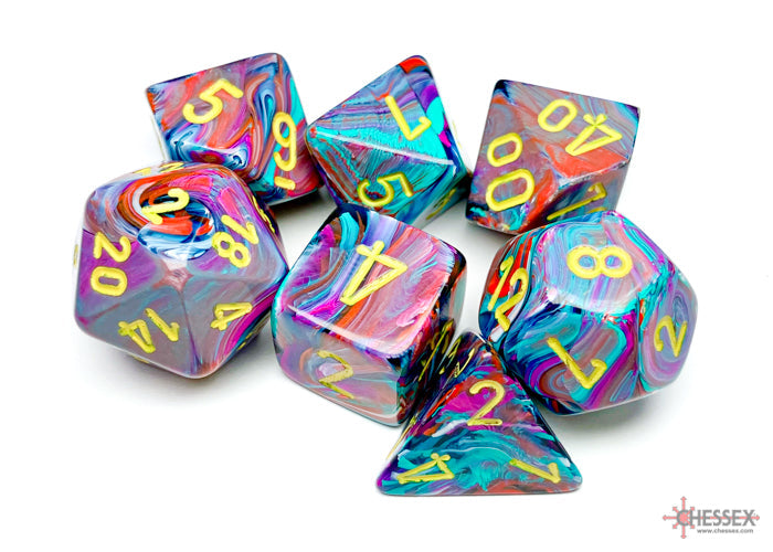 CHX 27450 Festive Mosaic/yellow (Polyhedral 7-Die Set)