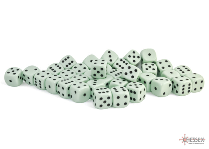 CHX 25865 Opaque Pastel Green/black (12mm D6 36-Dice Set)