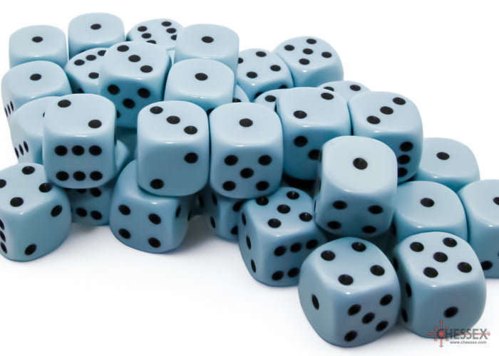CHX 25866 Opaque Pastel Blue/black (12mm D6 36-Dice Set)