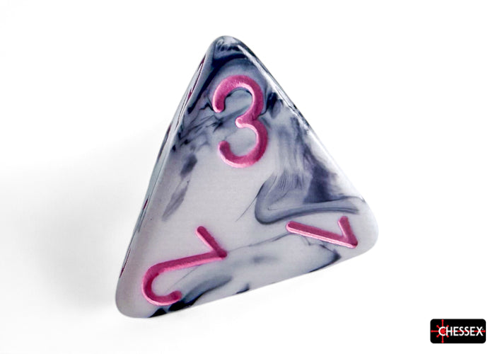CHX 26469 Gemini Black-White/pink (Polyhedral 7-Die Set)