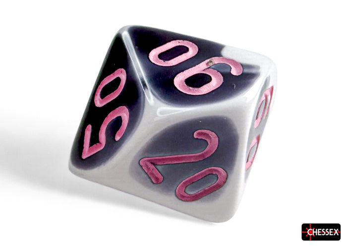 CHX 26469 Gemini Black-White/pink (Polyhedral 7-Die Set)