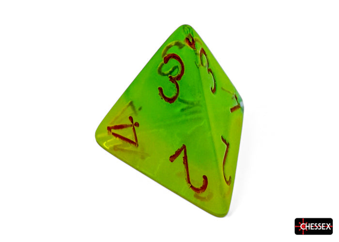 CHX 26470 Gemini Plasma Green-Teal/orange Luminary (Polyhedral 7-Die Set)