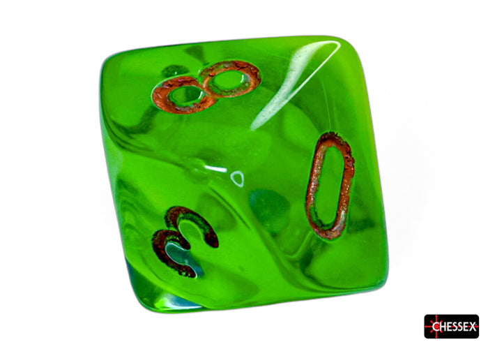 CHX 26470 Gemini Plasma Green-Teal/orange Luminary (Polyhedral 7-Die Set)