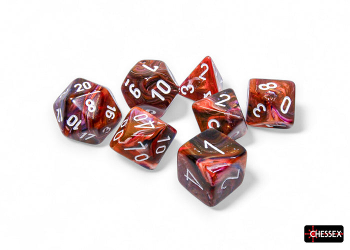 CHX 27543 Festive Symphony/white (Polyhedral 7-Die Set)