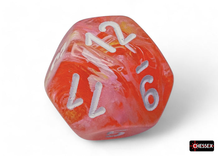 CHX 27553 Festive Dahlia/white Luminary (Polyhedral 7-Die Set)