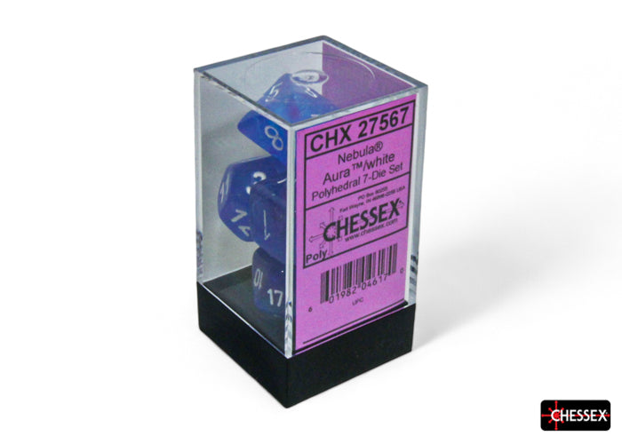 CHX 27567 Nebula Aura/white Luminary (Polyhedral 7-Die Set)