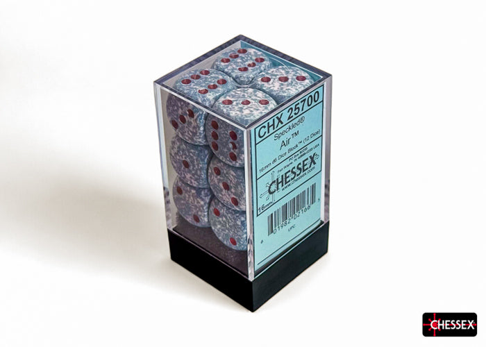 CHX 25700 Speckled Air (16mm D6 12-Dice Set)