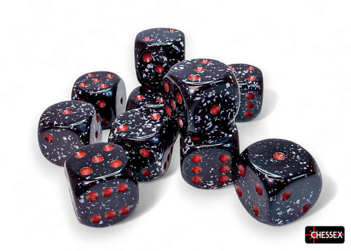CHX 25708 Speckled Space (16mm D6 12-Dice Set)