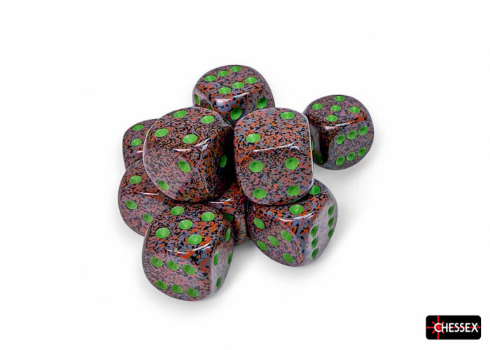 CHX 25710 Speckled Earth (16mm D6 12-Dice Set)