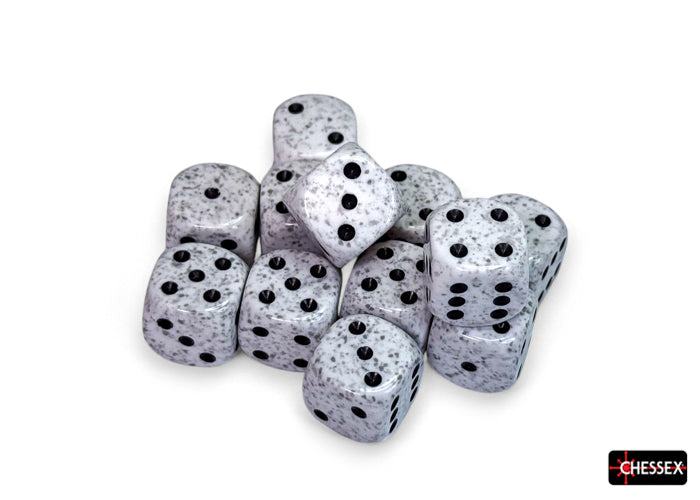 CHX 25711 Speckled Arctic Camo (16mm D6 12-Dice Set)