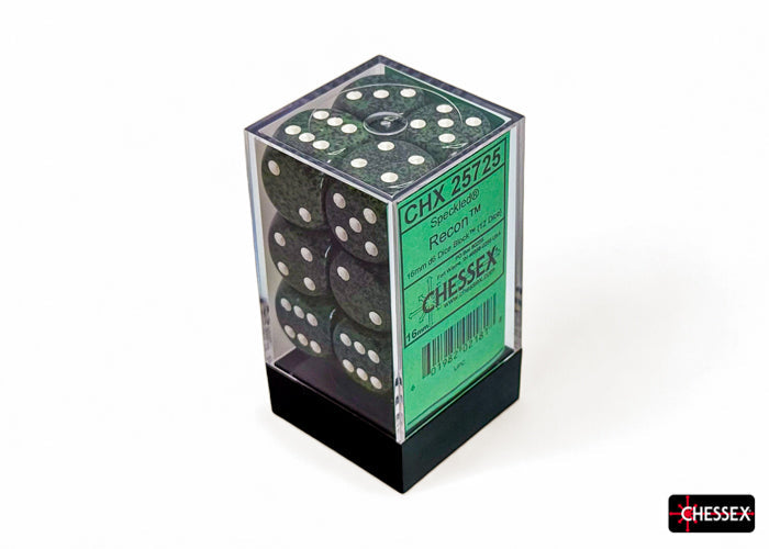 CHX 25725 Speckled Recon (16mm D6 12-Dice Set)