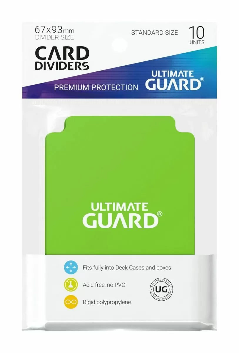 Ultimate Guard Card Dividers - Light Green - Standard-Size (10)