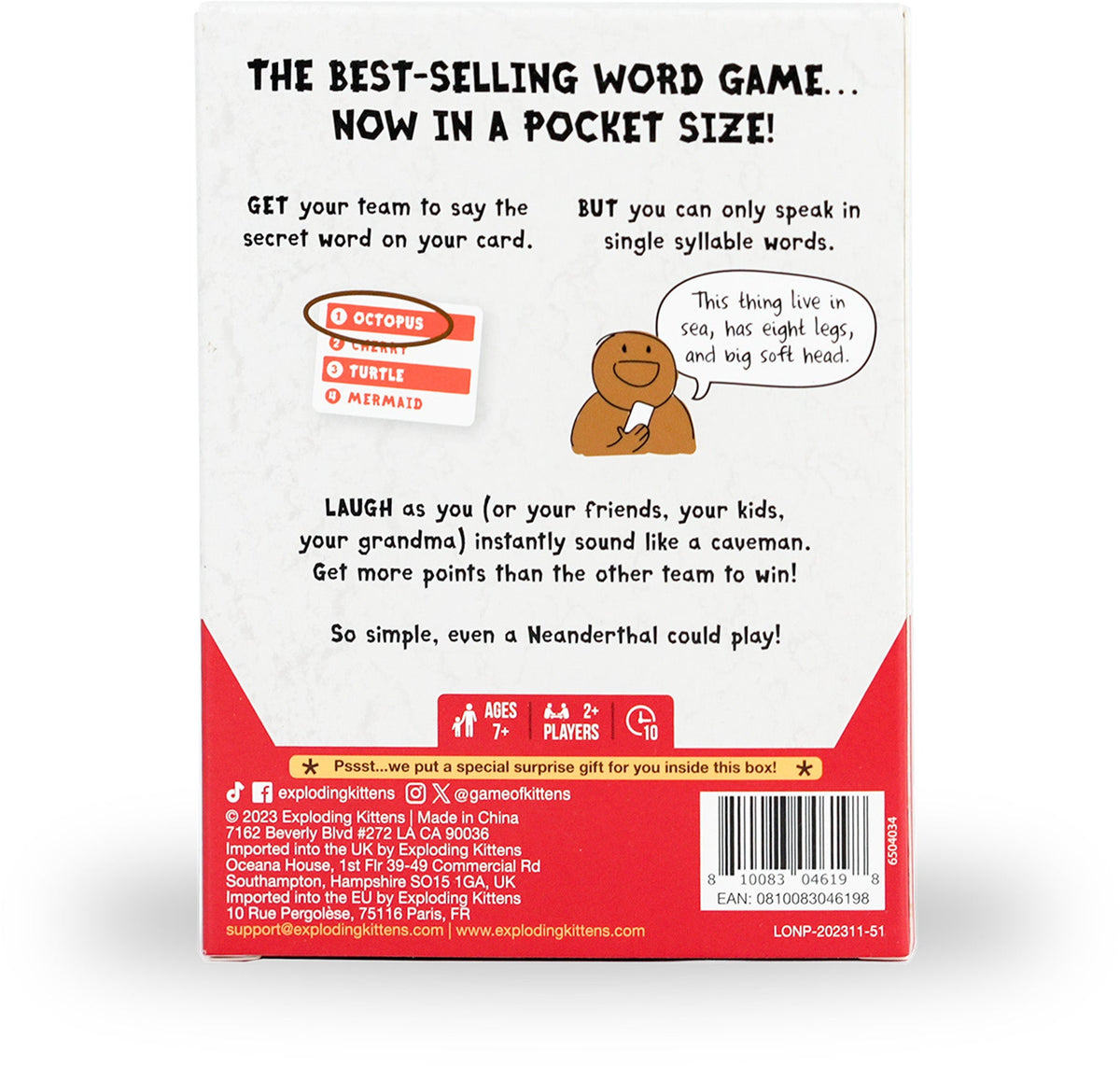 Poetry For Neanderthals (Grab & Game)