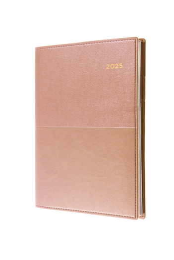 Collins 2025 Calendar Year Diary - Vanessa 145 A4 Day to Page Tan
