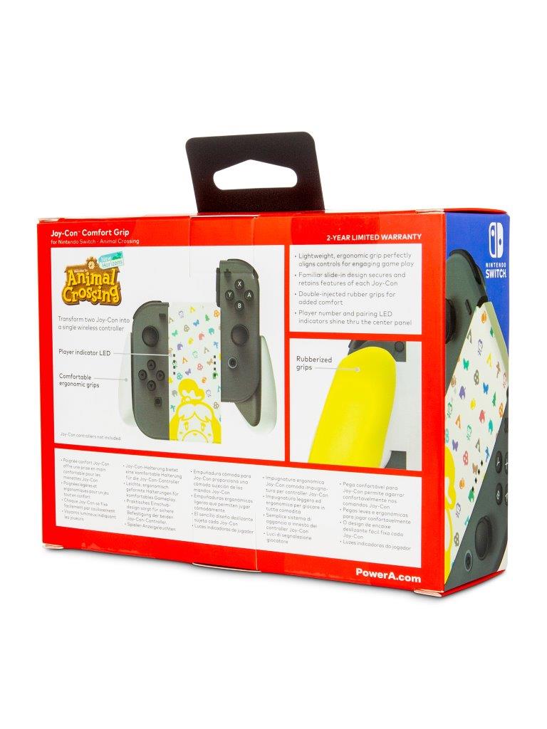 PowerA Joy-Con Comfort Grip for Nintendo Switch - Animal Crossing