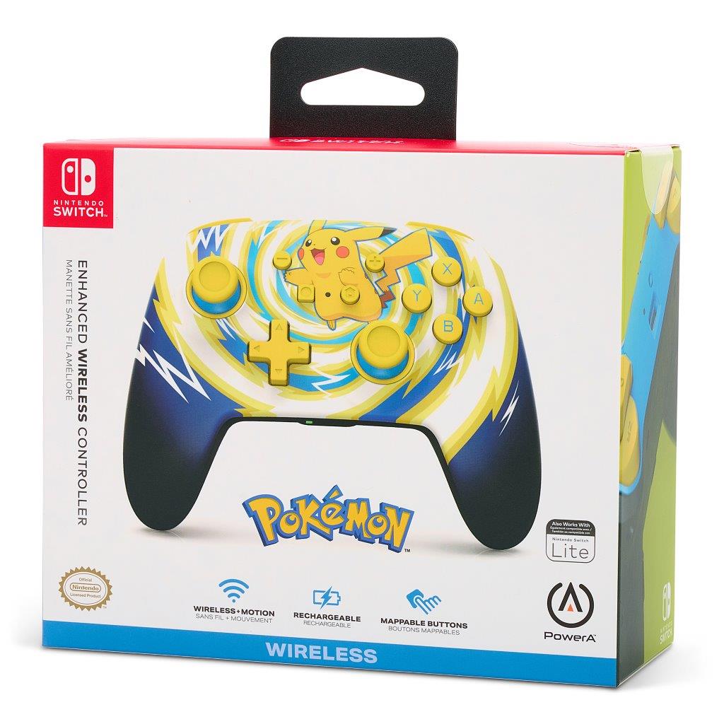 PowerA Enhanced Wireless Controller for Nintendo Switch - Pokemon: Pikachu Vortex (PowerA)