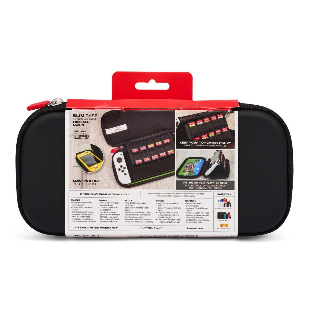 PowerA Slim Case for Nintendo Switch - Fireball Mario