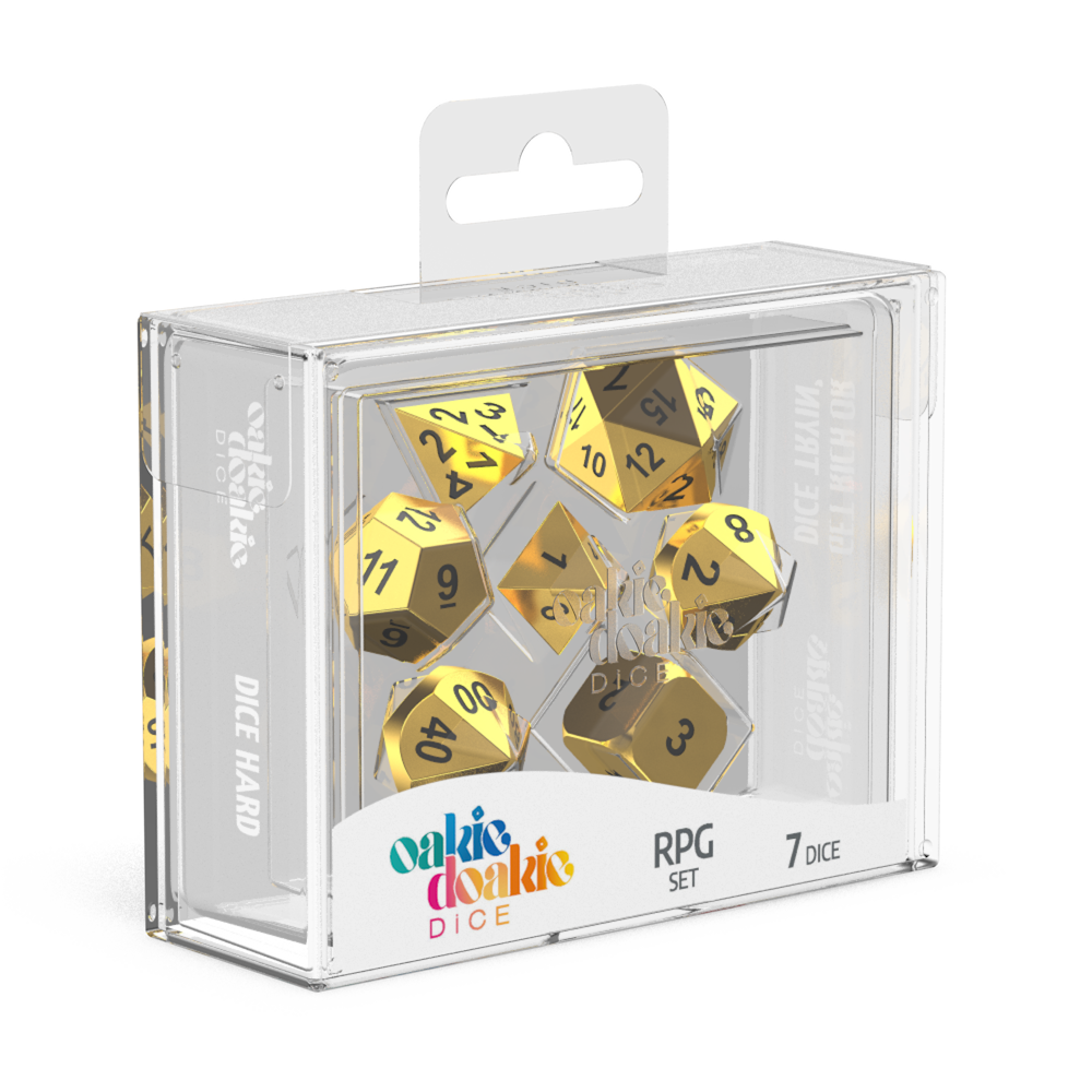 Oakie Doakie Dice Metal - Aurym RPG Dice Set