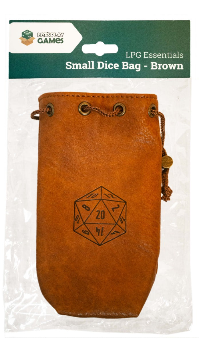 Leather Dice Bag - Small Brown (LPG Essentials)