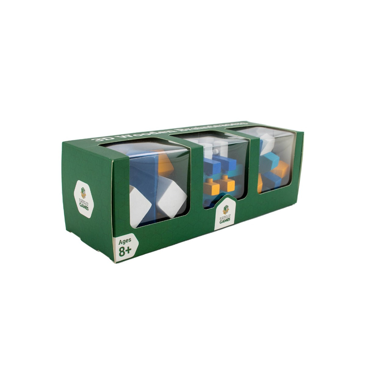 3D Wooden Brainteaser: Triple Pack (Let's Play Games)