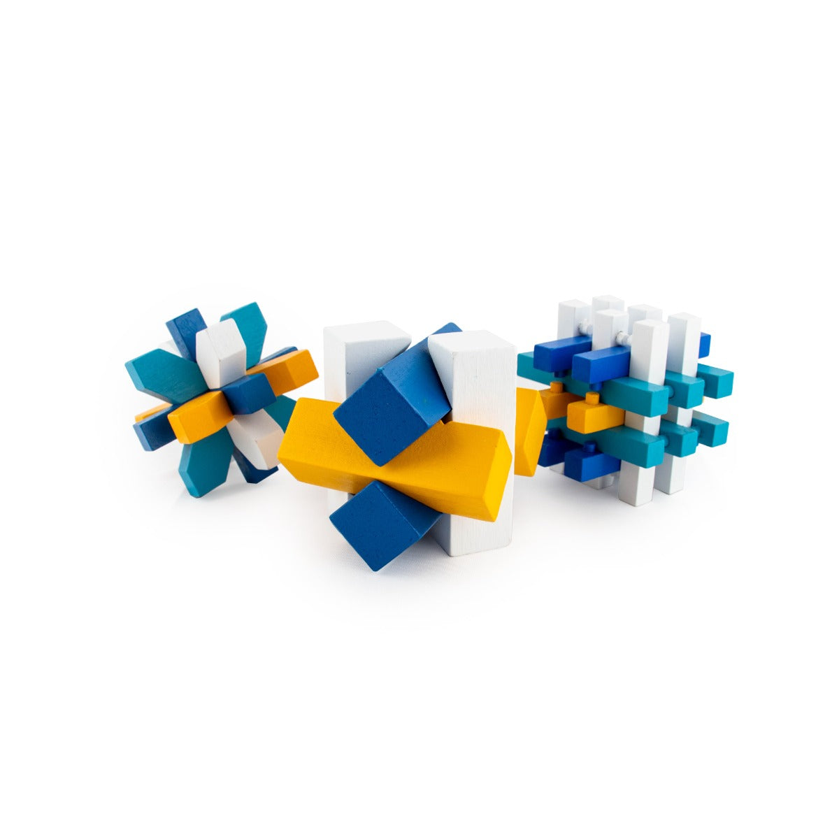 3D Wooden Brainteaser: Triple Pack (Let's Play Games)