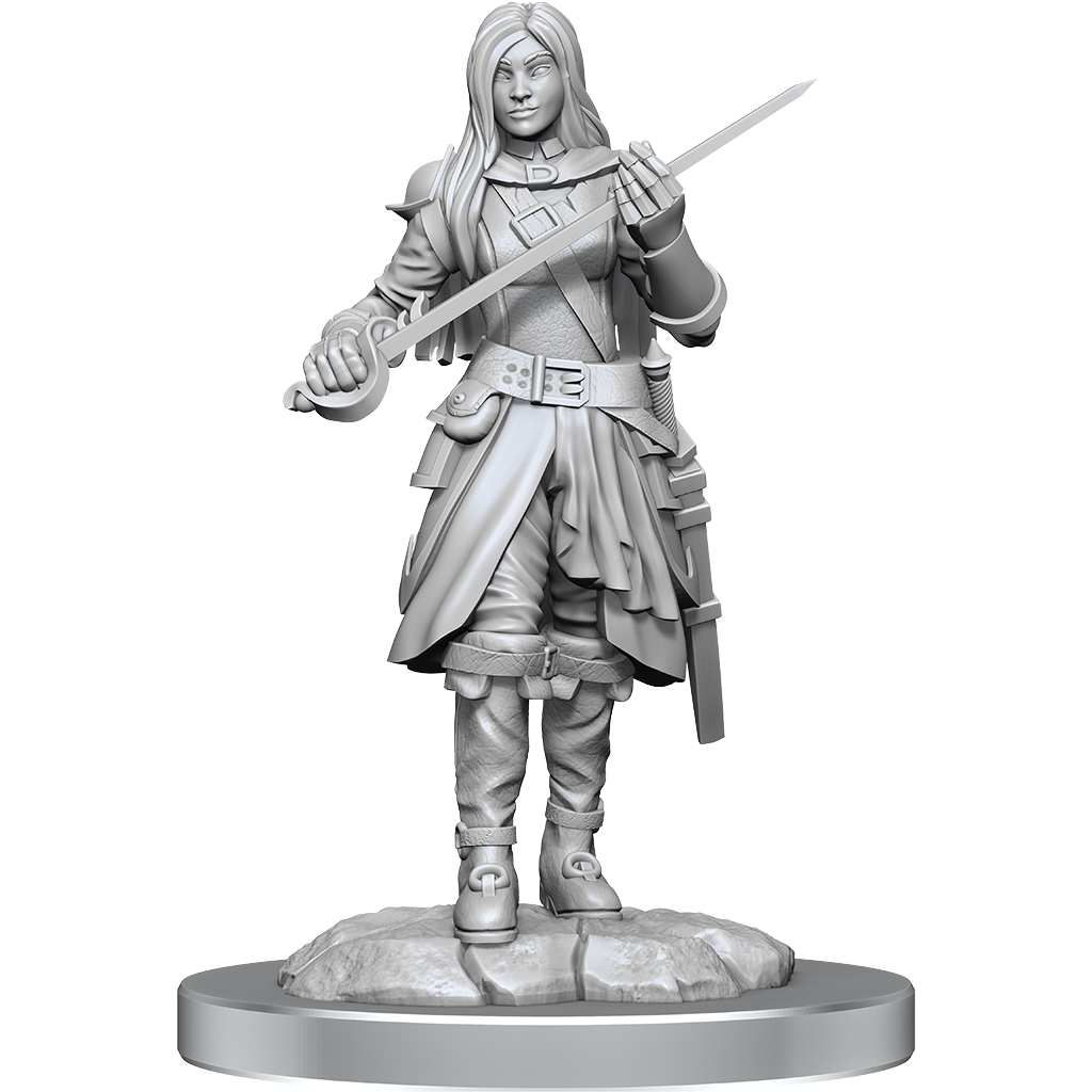 Half-Elf Rogue Female (D&D Nolzurs Marvelous Unpainted Miniatures)