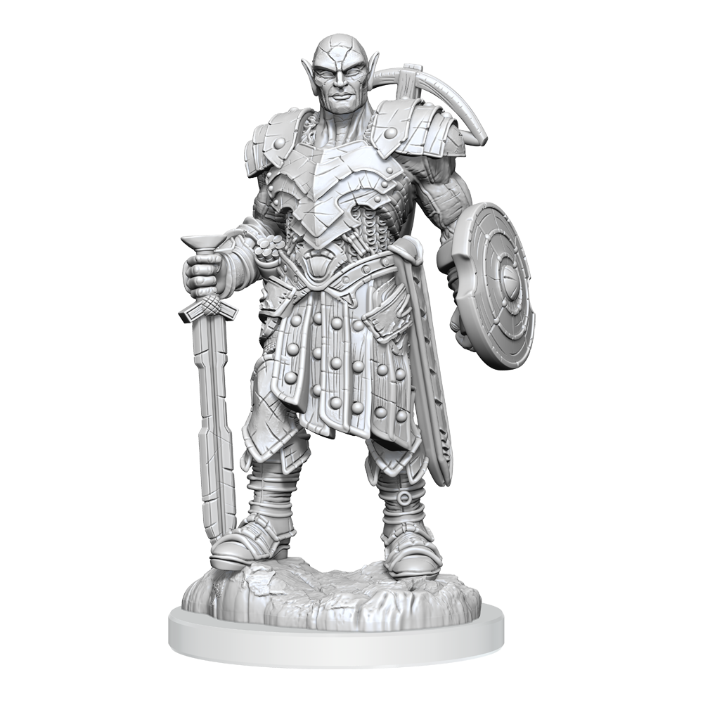 Earth Genasi Fighter (D&D Nolzur's Marvelous Unpainted Miniatures)