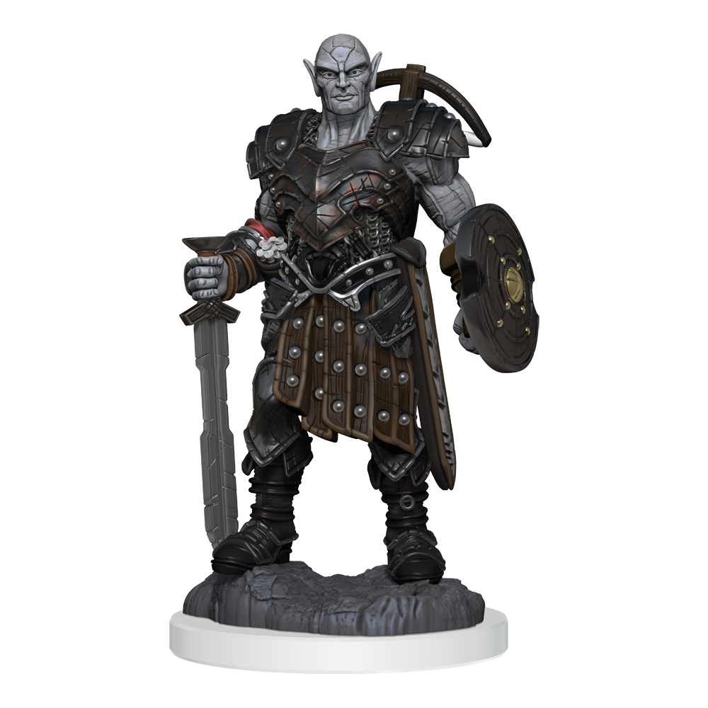 Earth Genasi Fighter (D&D Nolzur's Marvelous Unpainted Miniatures)