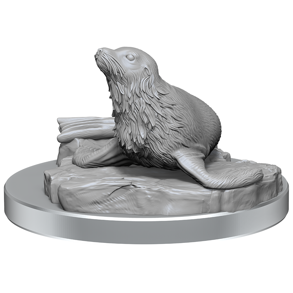 Locathah & Seal (D&D Nolzurs Marvelous Unpainted Miniatures)