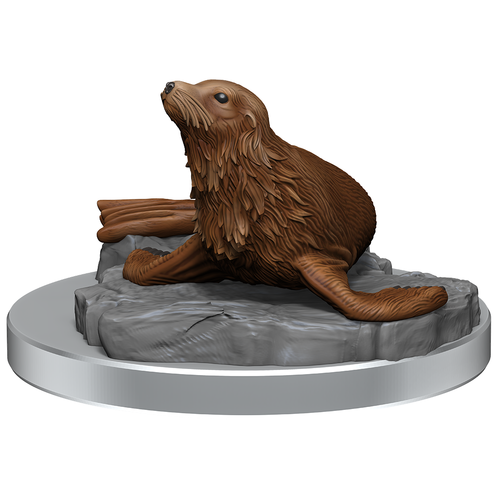 Locathah & Seal (D&D Nolzurs Marvelous Unpainted Miniatures)