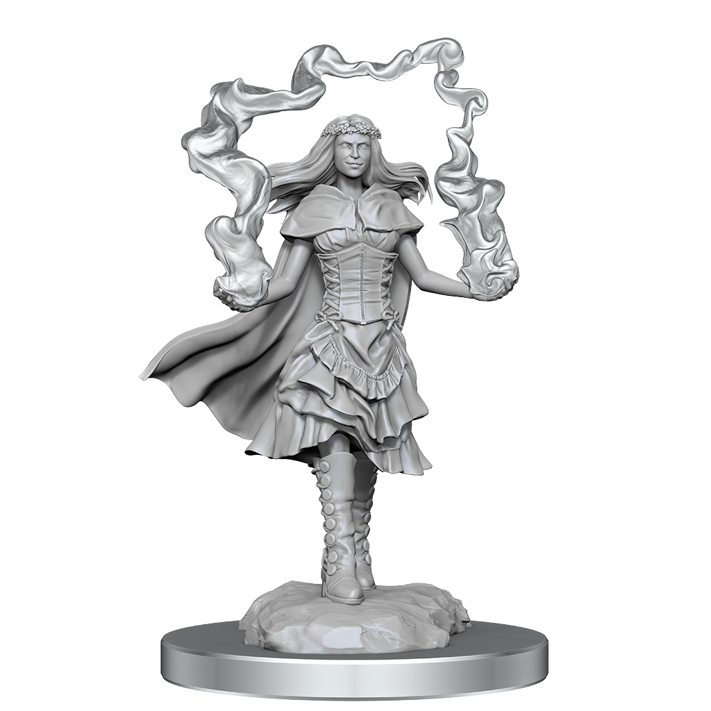 Dark Spellcaster & Flameskulls (D&D Nolzurs Marvelous Unpainted Miniatures)