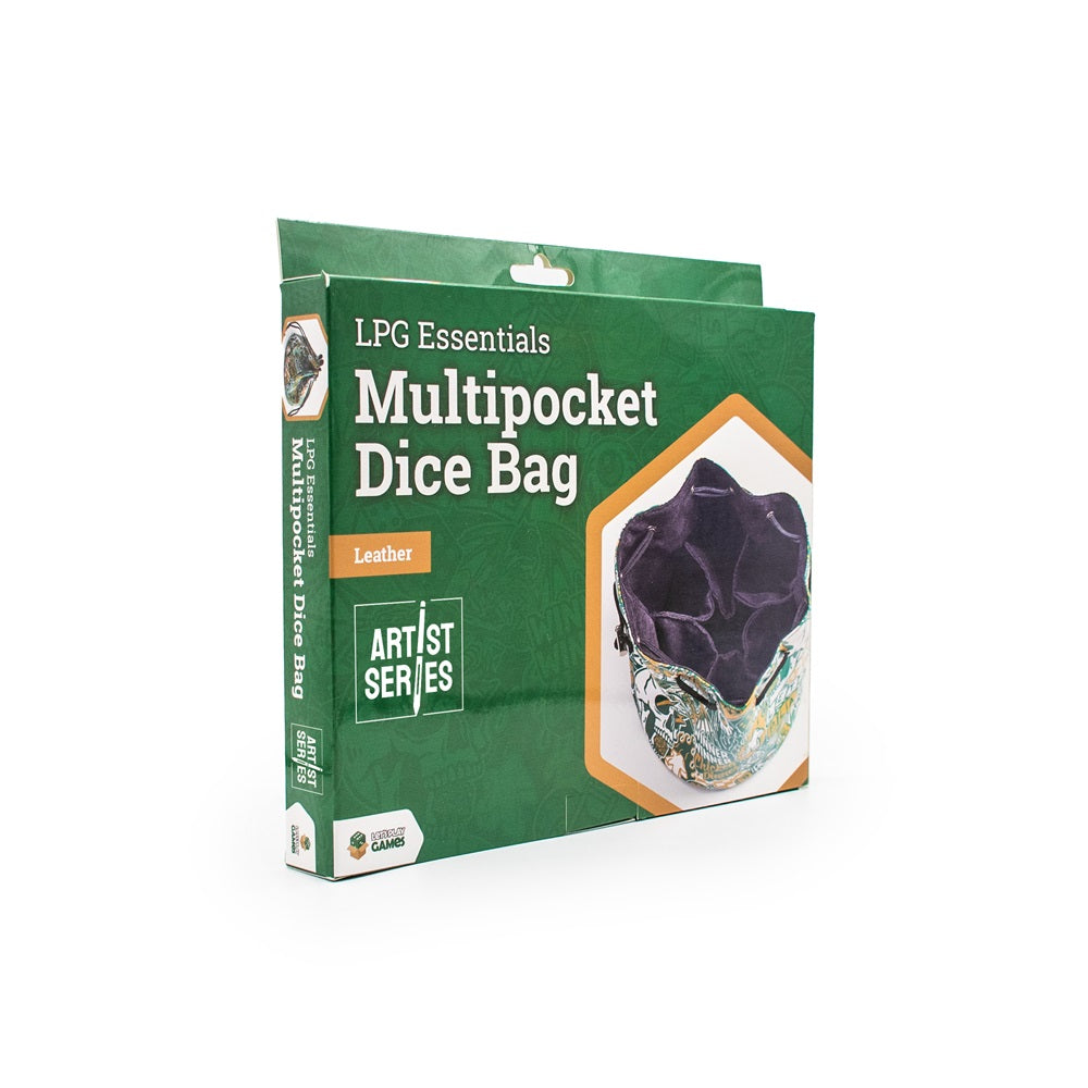 Leather Multipocket Dice Bag - Artist Series: Cara (LPG Essentials)