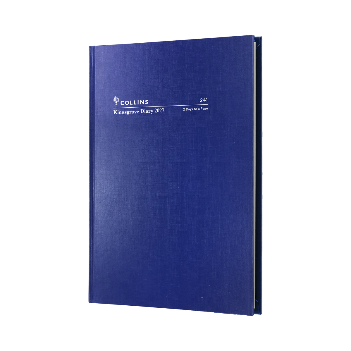 Collins 2027 Calendar Year Diary - Kingsgrove 281 A5 2-DTP Blue