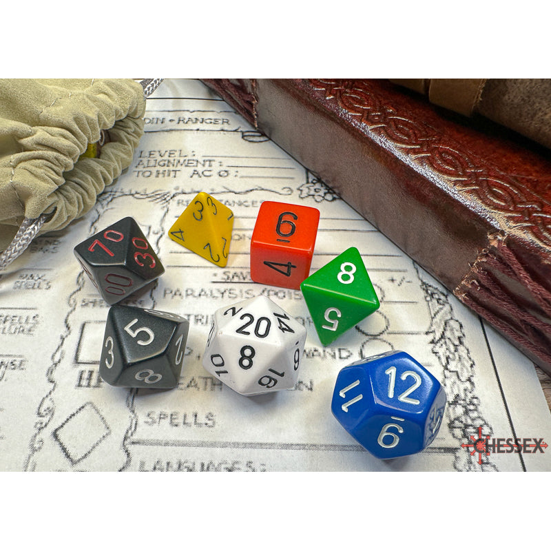 CHX 25499 Nostalgia Opaque GM & Beginner Player 7-Die Set