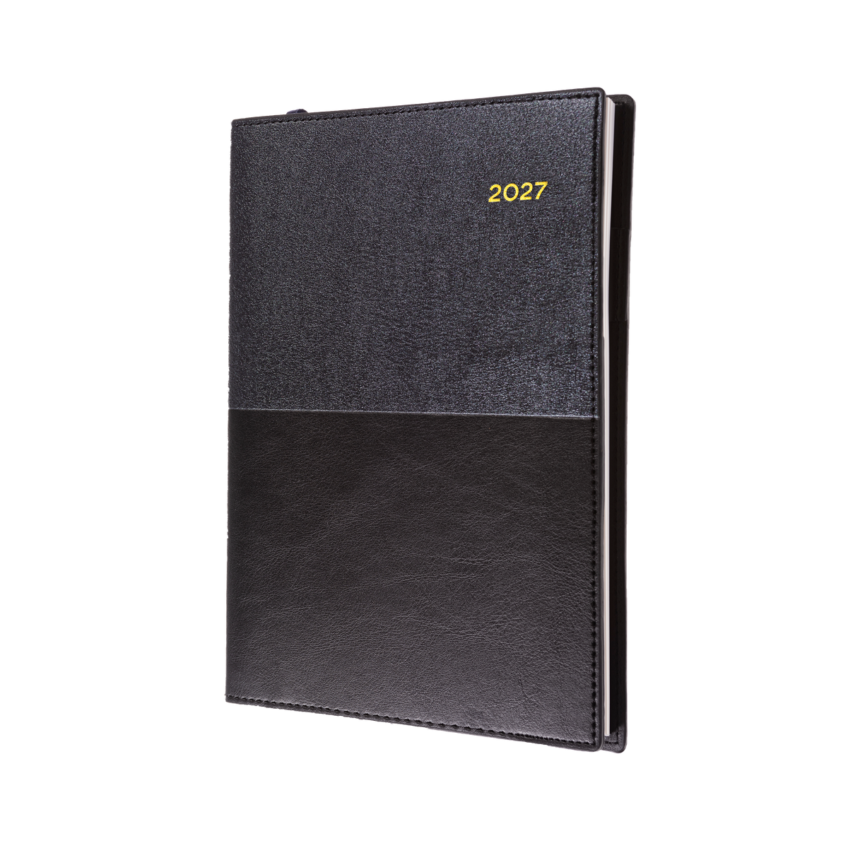 Collins 2027 Calendar Year Diary - Vanessa 245 Spiral A4 2-DTP Black