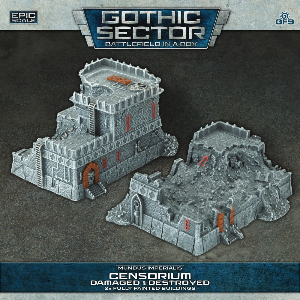 Battlefield in a Box: Gothic Sector - Mundus Imperialis: Censorium (Damaged & Destroyed)