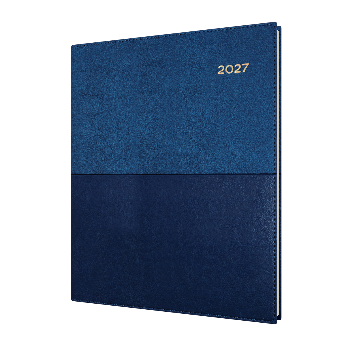 Collins 2027 Calendar Year Diary - Vanessa 325 Spiral QUARTO WTV Blue
