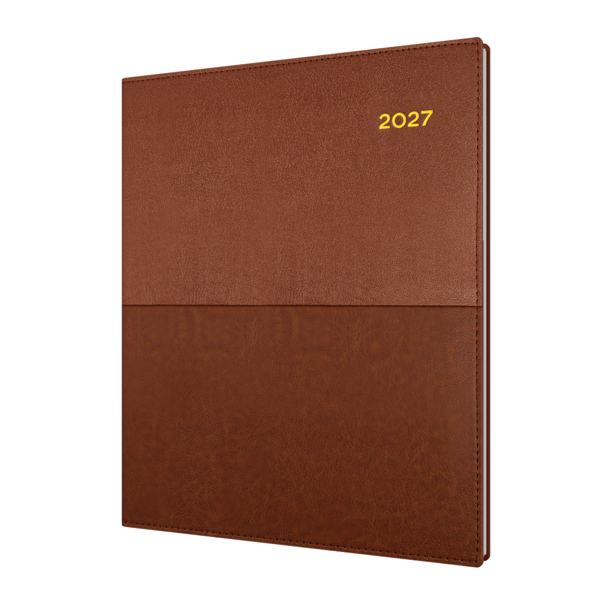 Collins 2027 Calendar Year Diary - Vanessa 325 Spiral QUARTO WTV Tan
