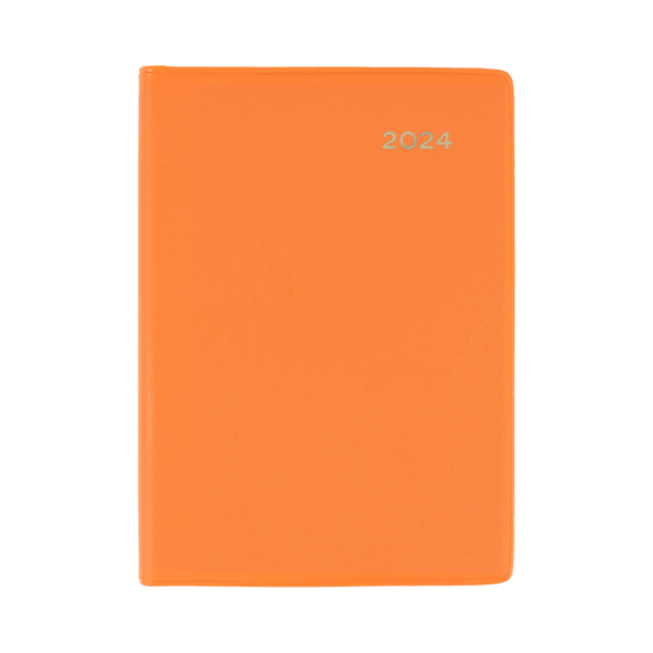 Collins 2024 Calendar Year Diary - Belmont Colours 337 A7 Week to View Orange