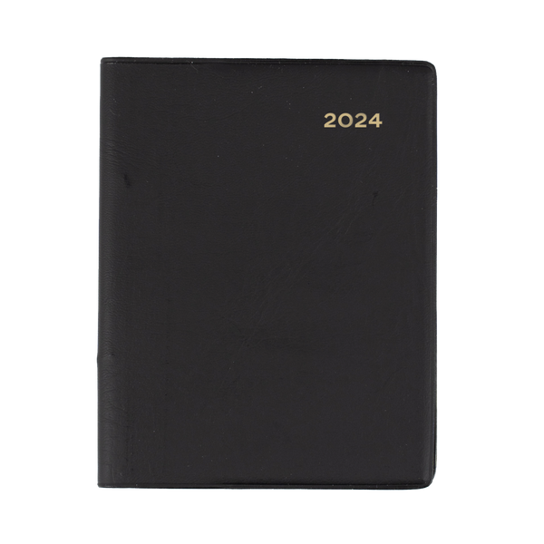 Collins 2024 Calendar Year Diary - Belmont 377P Slimline Portrait Week to View Black