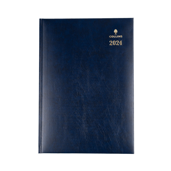 Collins 2024 Calendar Year Diary - Sterling 344 A4 Week to View Blue