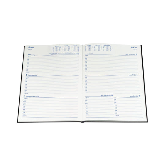 Collins 2024 Calendar Year Diary - Sterling 344 A4 Week to View Blue