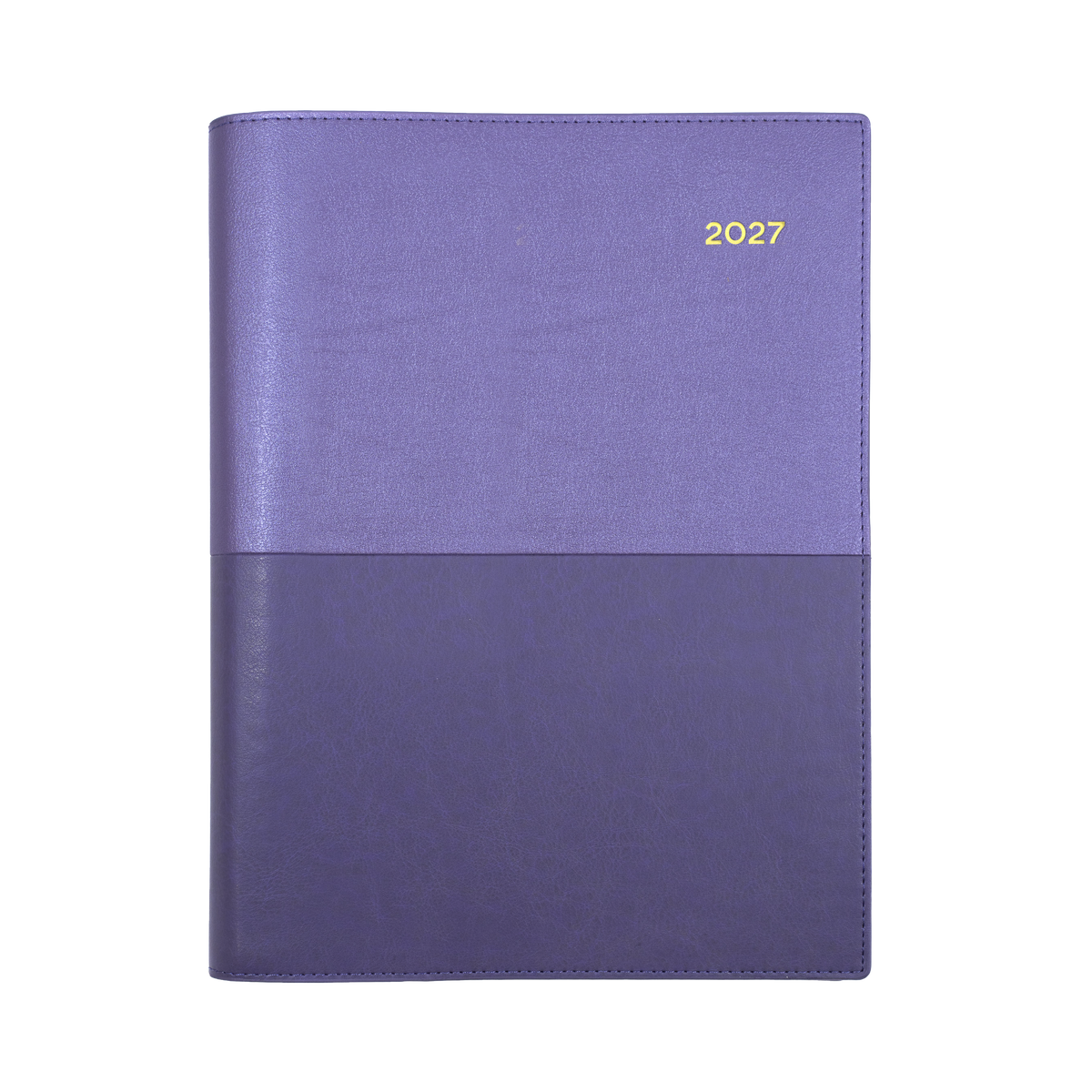 Collins 2027 Calendar Year Diary - Vanessa 345 Spiral A4 WTV Purple