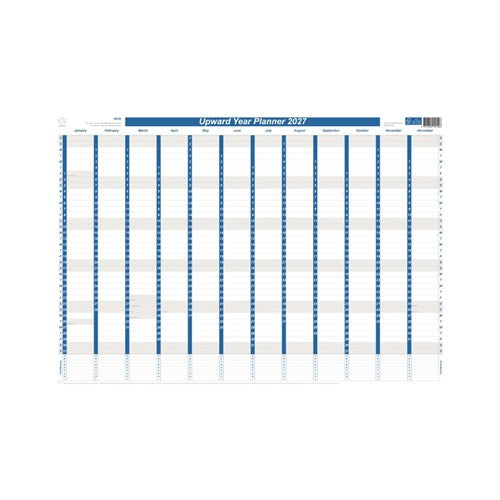 UPWARD 2027 Year Planner- Planner 690 x 470mm Laminated